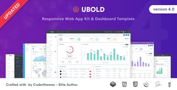 Ubold v6.1.0 – 管理和仪表板模板插图