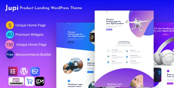 Jupi v1.6.4 – 产品登陆 WordPress 主题插图