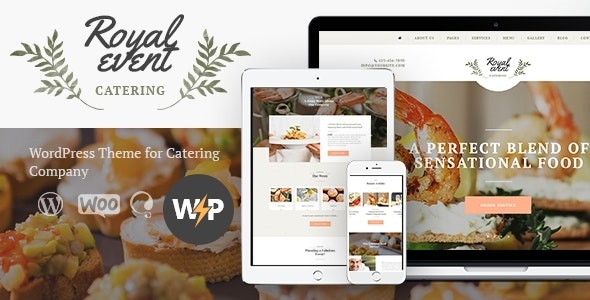 Royal Event v2.0 – 婚礼策划师和餐饮公司 WordPress 主题