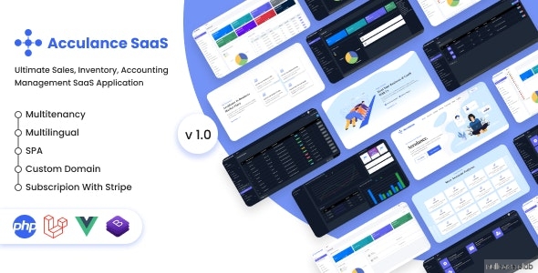 Acculance SaaS v4.0.7 – 基于多租户的 POS、会计管理系统