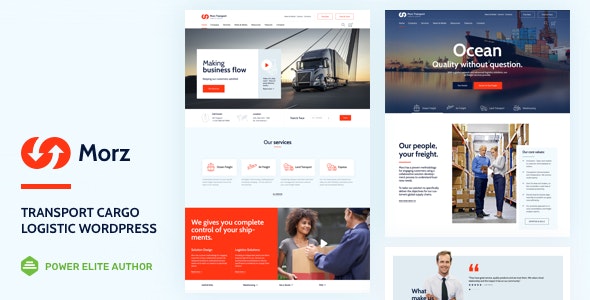 Morz v13.3 – WordPress运输货物物流主题插图