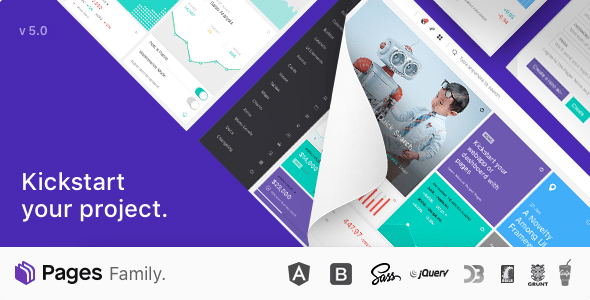 Pages v6.0 – 管理仪表板模板插图