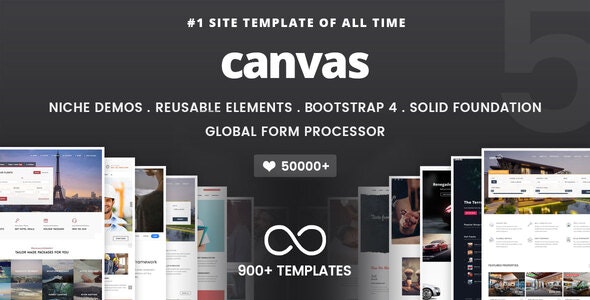 Canvas – 多功能 HTML5 模板插图