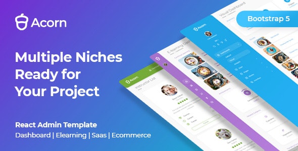 Acorn v2.0.0 – React 管理模板插图