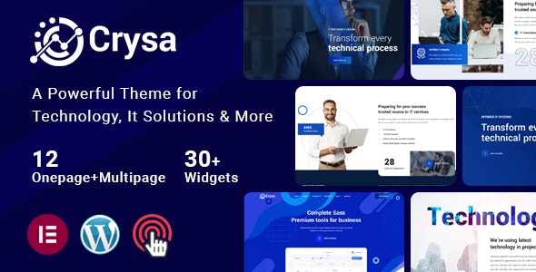 Crysa v1.0.4 – IT 解决方案 WordPress 主题插图