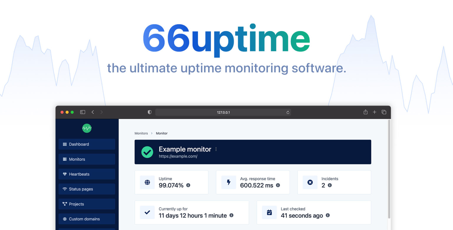 66Uptime v42.0.0（已汉化95%） – 正常运行时间和 Cronjob 监控工具插图