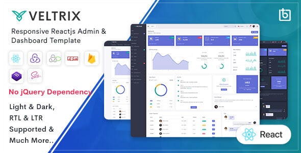 Veltrix v1.0.0 – React Js Admin & Dashboard Template插图