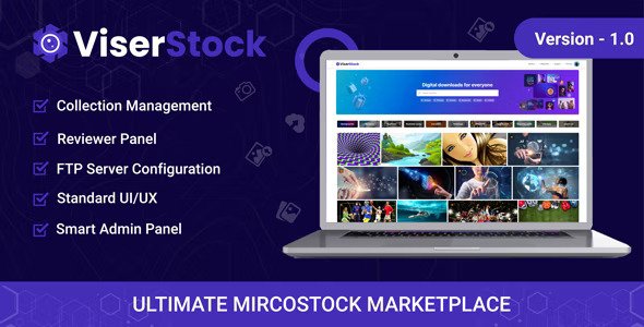 ViserStock v2.2(已汉化) – Ultimate Microstock Marketplace