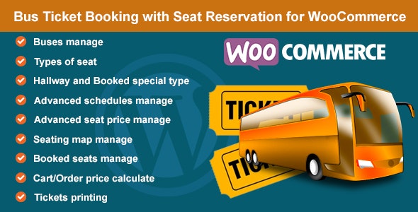 Bus Ticket Booking with Seat Reservation for WooCommerce v1.8
