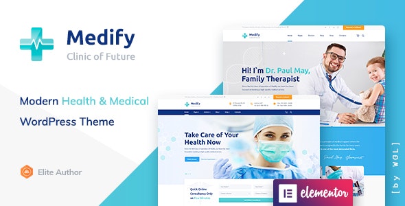 Medify v1.2.5 – Health & Clinic WordPress 主题插图