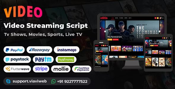 Video Streaming Portal   v2.4（已汉化） (电视节目、电影、体育、视频流媒体、电视直播PHP源码)插图