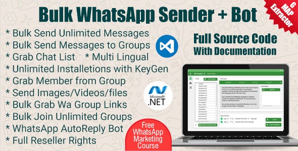 WaBulker Bulk WhatsApp sender + Group Sender + WhatsApp Autobot v3.6.0（已汉化+注册机）插图