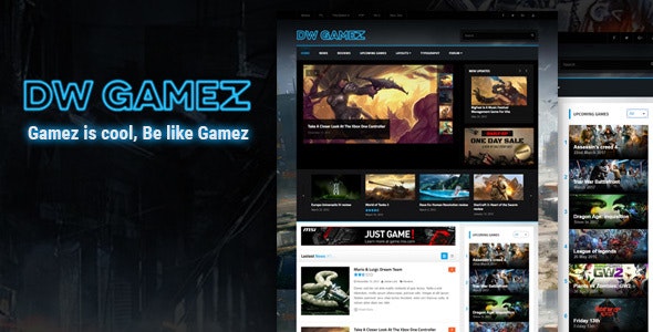DW Gamez v1.0.9 – WordPress响应式游戏主题插图