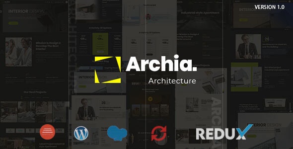 Archia v1.0.3 – WordPress建筑与室内主题插图