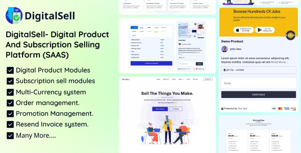 DigitalSell – 数字产品和订阅销售平台 (SAAS) v2插图