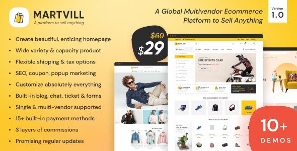 Martvill v2.9.0 – 一个可以销售任何东西的全球多供应商电子商务平台插图