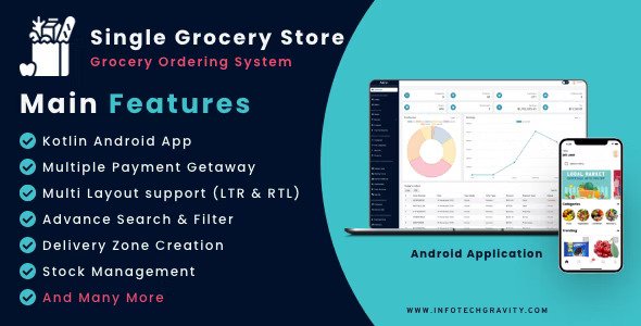 Single Grocery, Food, Pharmacy Store Android User & Delivery Boy Apps With Backend Admin Panel v3.0插图