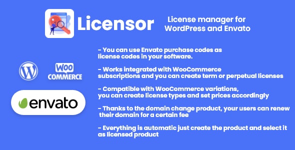 Licensor v1.0.0 – License manager for WooCommerce and Envato插图