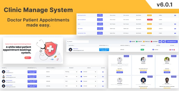 Clinic Management System v8.5.0 – 医患预约管理系统 PHP Laravel插图