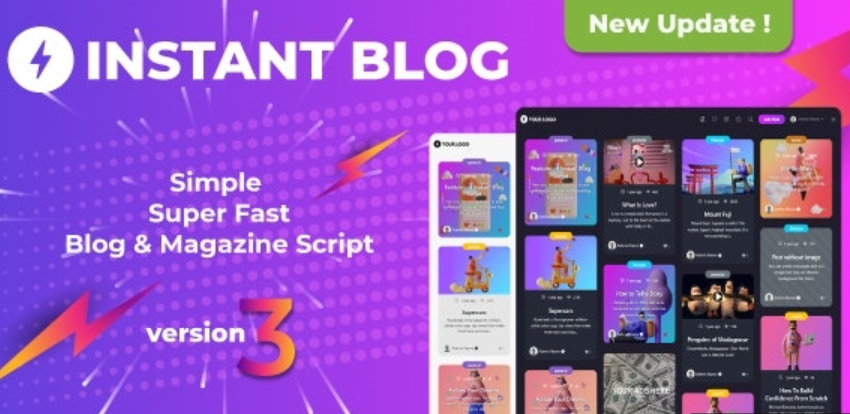 Instant Blog  v3.3 – Fast & Simple Blog Php Script插图