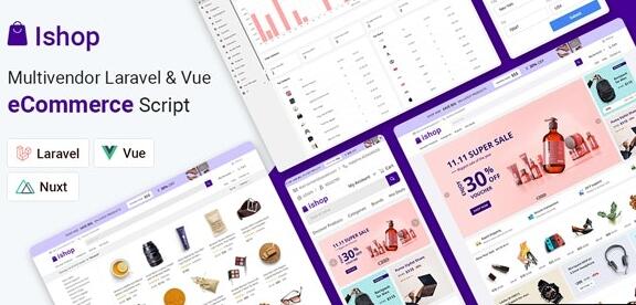 Ishop v3.2.7（已汉化） – Multivendor Laravel & Vue eCommerce CMS插图