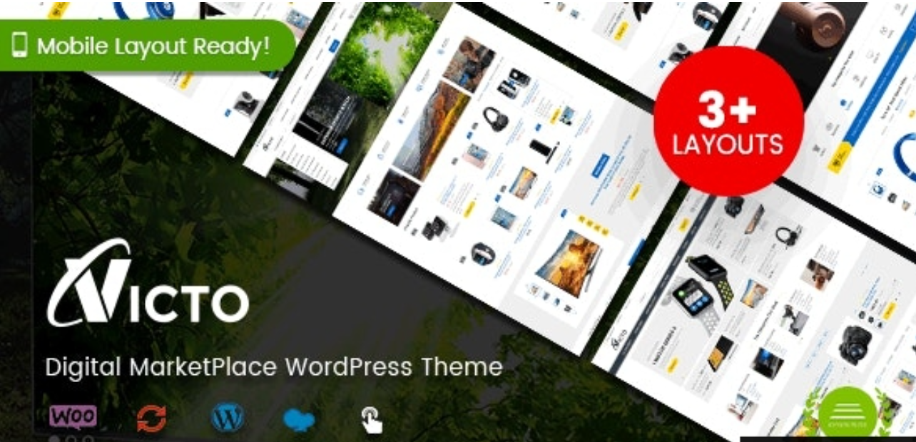 Victo v1.4.16 – Digital MarketPlace WordPress Theme (Mobile Layouts Included)插图