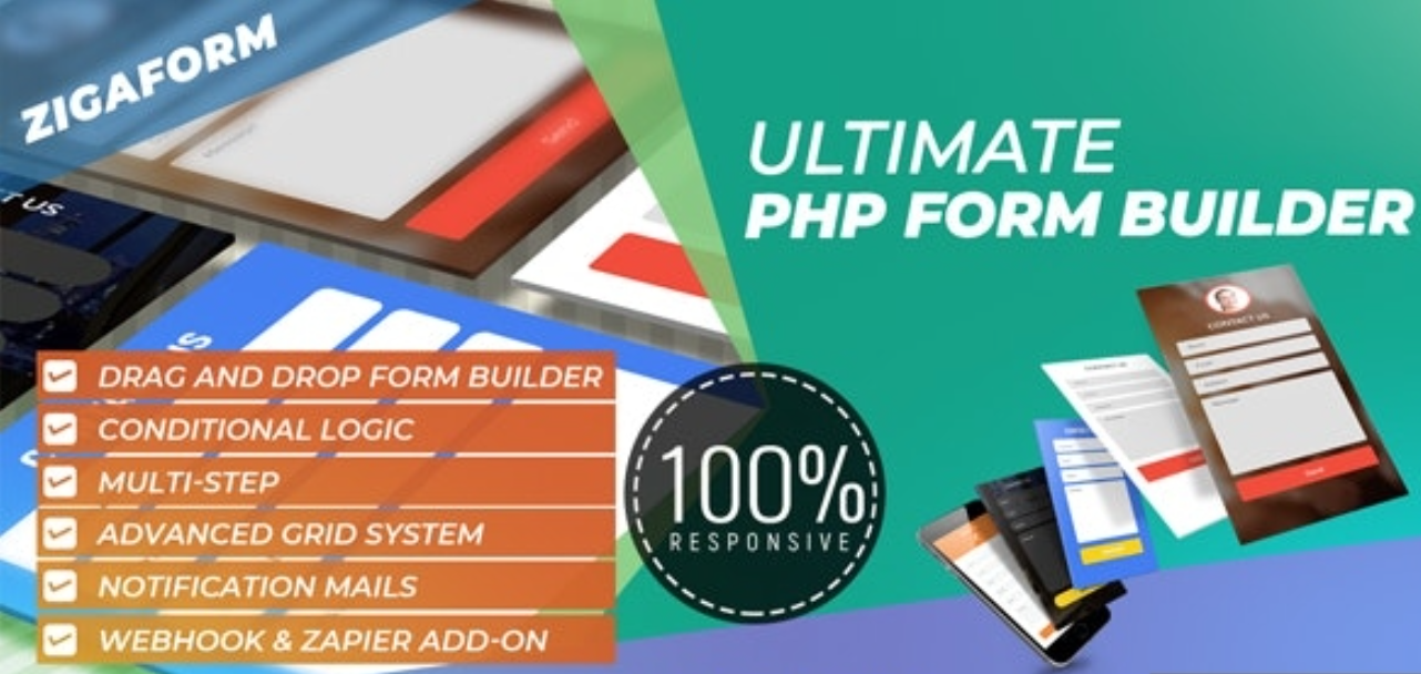 Zigaform v5.7.3 – PHP 表单生成器 – 联系和调查插图