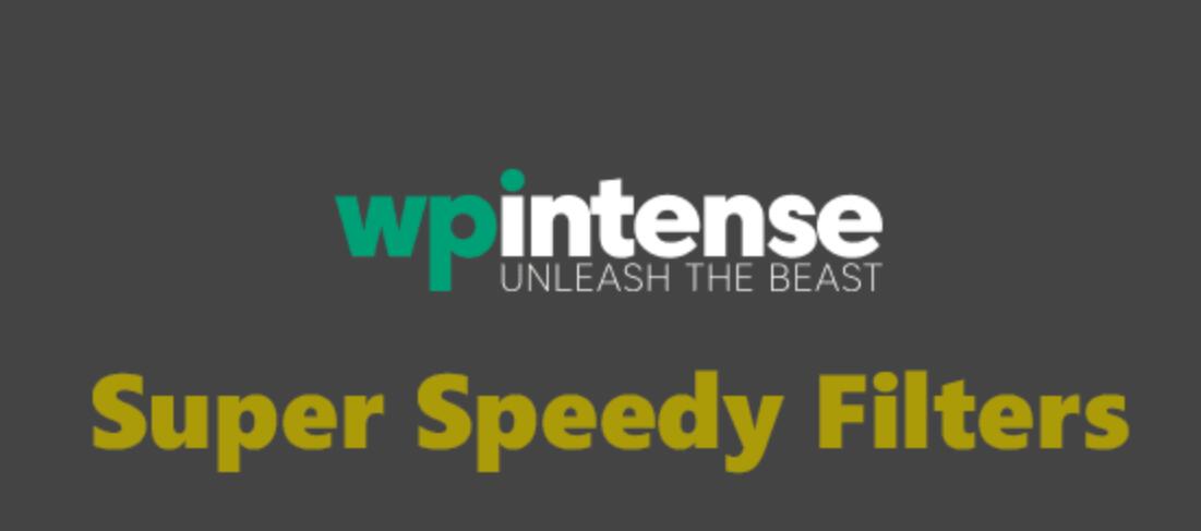 Super Speedy Filters by WP Intense v6.02插图