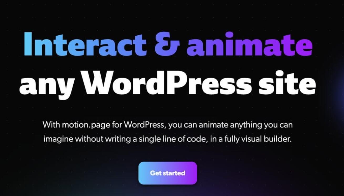 Motion.page – #1 Animation & Interaction WordPress Plugin for Pros v2.1.2