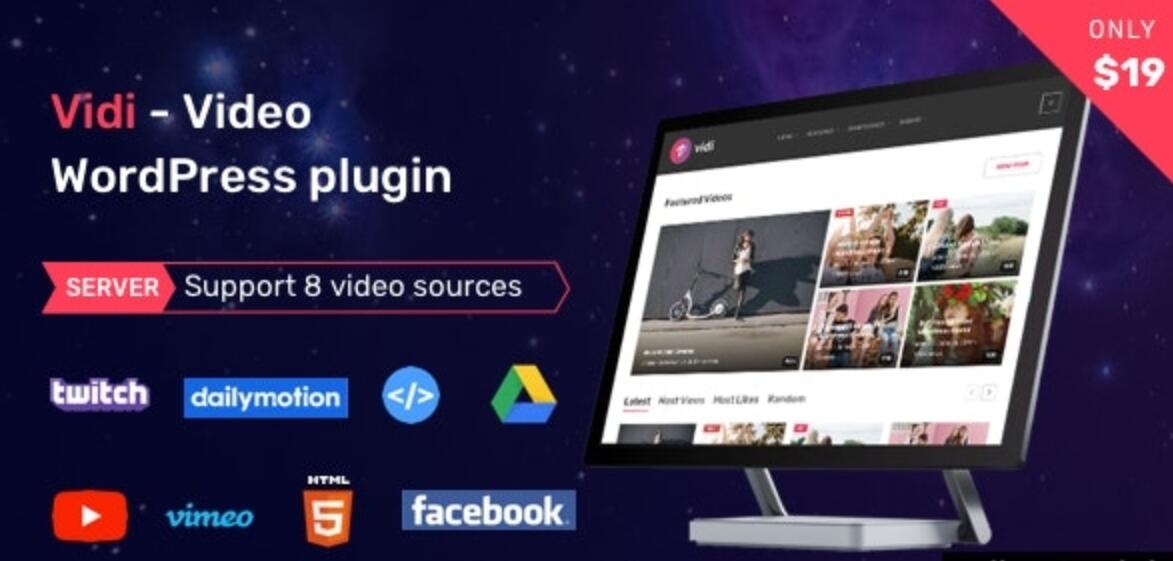 Vidi v1.4.0 – WordPress视频插件