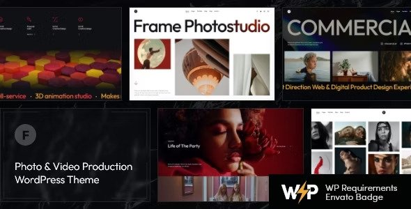 Frame v2.4.0 – WordPress照片和视频制作主题插图