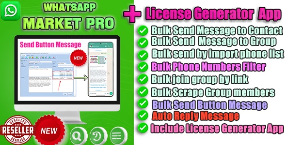 Whatsapp Bulk Sender | Group Send App | Include Generate Key App v3.1.17