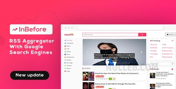 InBefore v1.0.7 – 带搜索引擎的新闻聚合器插图