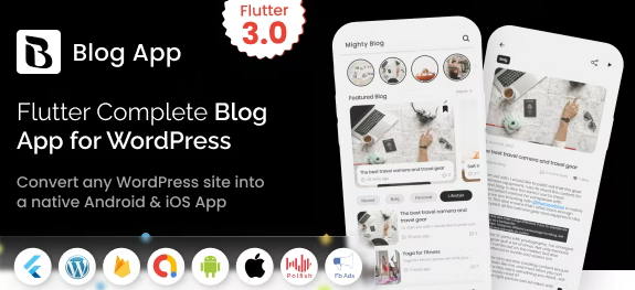 MightyBlogger v5.0 – Flutter multi-purpose blogger app with wordpress – MeetMighty插图