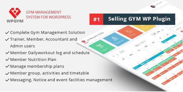 WPGYM v6.4(已汉化) – WordPress 健身房管理系统