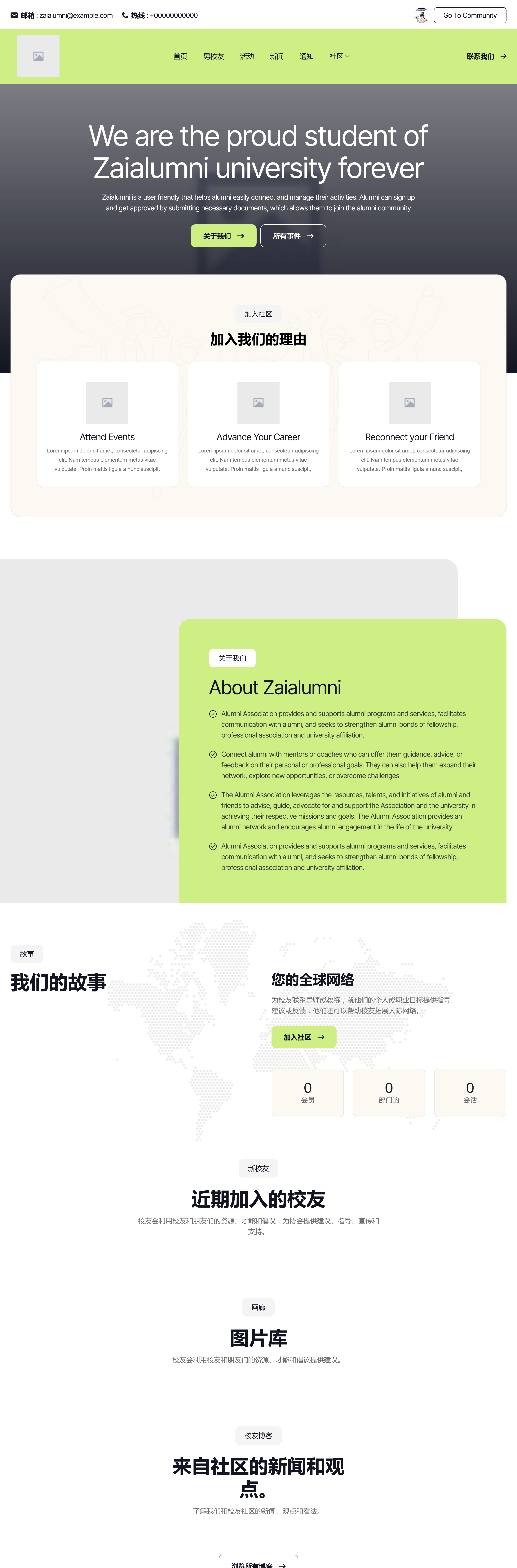 Zaialumni v3.1（已汉化） – 校友会 Laravel源码插图(2)