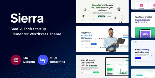 Sierra v1.6.1 – SaaS & Tech Startup Elementor WordPress Theme