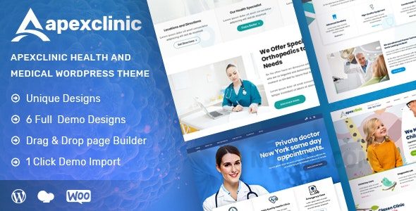 ApexClinic v1.5.1 – Health & Clinic Theme