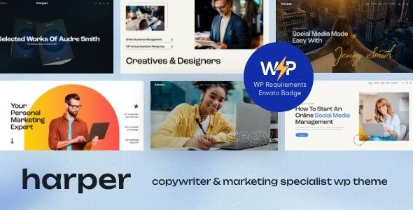 Harper v1.6 – Copywriter & Marketing Specialist WordPress Theme