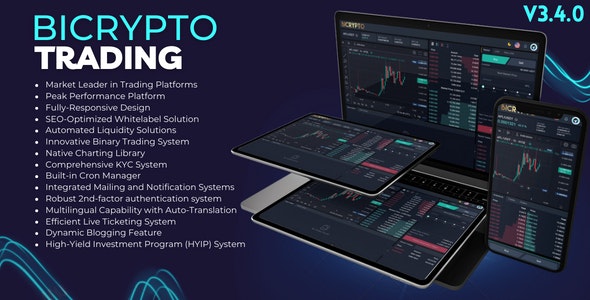Bicrypto v2.7.2.6 - Crypto Trading Platform, Binary Trading, Investments, Blog, News & More!