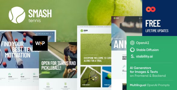Smash v1.0 – Tennis WordPress Theme