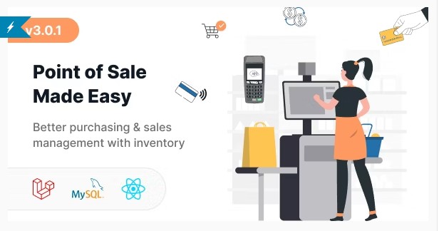 Pos V3.0.4(已汉化) – Ultimate Pos System With Inventory Management System – Point Of Sales – React Js – Laravel Pos