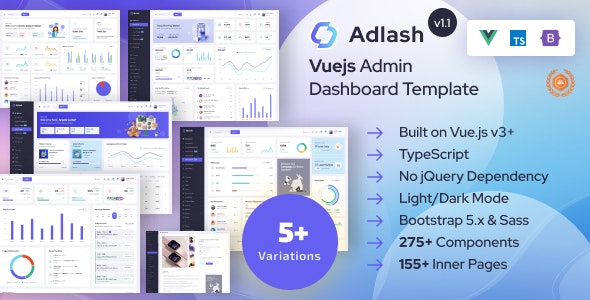 ADLASH – VUEJS ADMIN DASHBOARD TEMPLATE 16 OCTOBER 2023插图