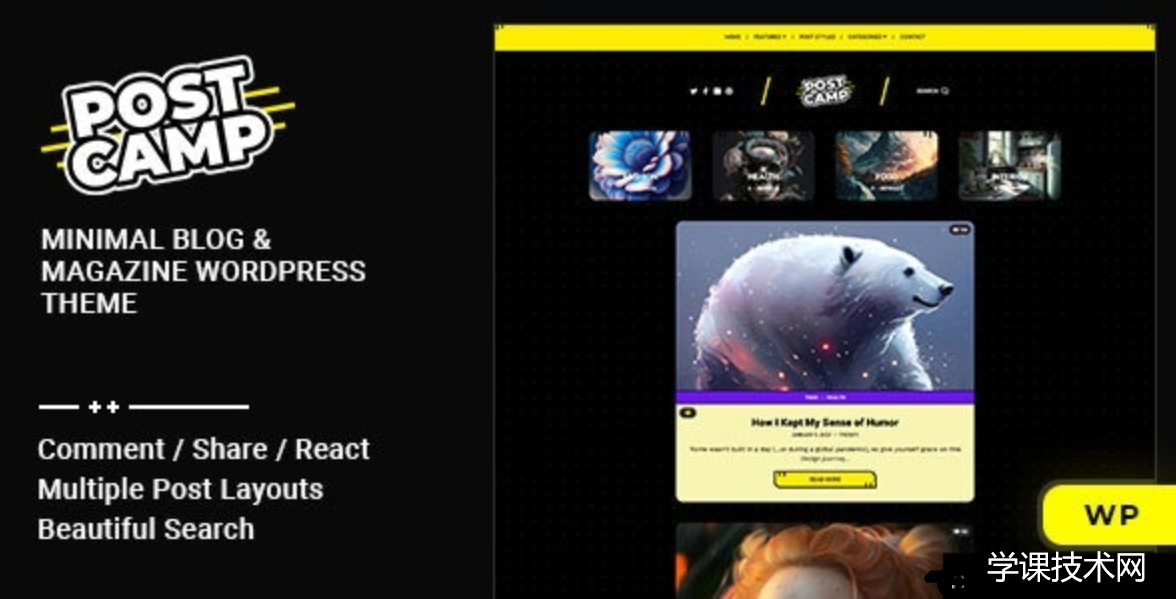 Postcamp v1.0.5 – Blog & Magazine WordPress Theme插图