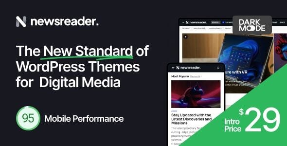 Newsreader v1.1.2 – Revolutionary WordPress Theme for Digital Media插图