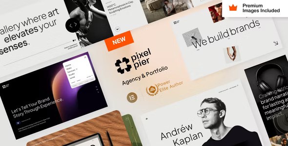 Pixelpiernyc v4.3 – Creative Agency 和 Portolio WordPress 主题