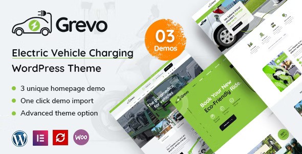 Grevo v1.8 – WordPress电动汽车充电主题