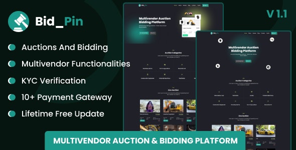 Bid_Pin V1.1.0（已汉化） – 多供应商拍卖和竞价平台