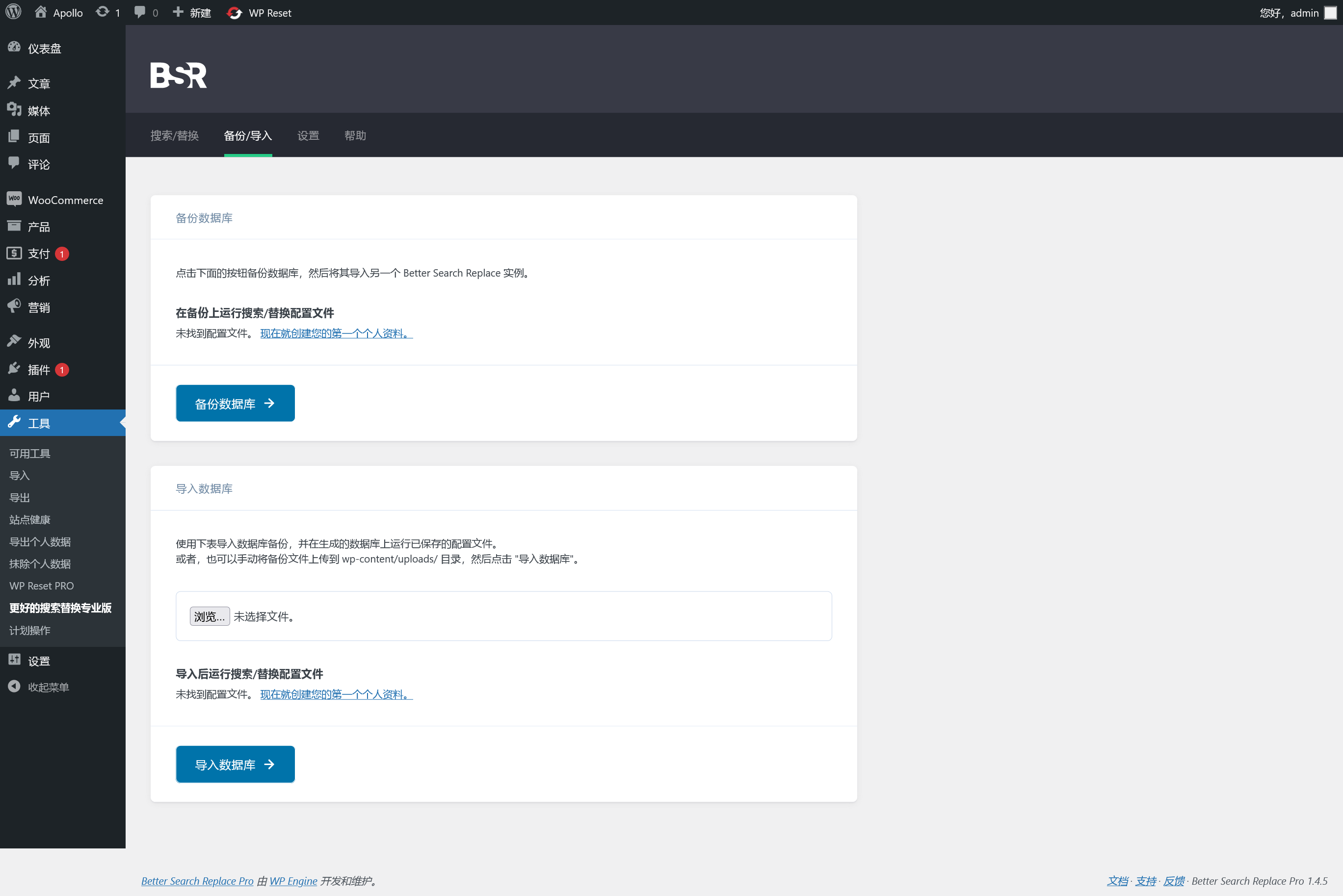 Better Search Replace Pro v1.4.9（已汉化）- WordPress快速迁移插件插图(1)