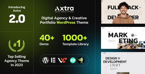 Axtra v2.6 – Digital Agency Creative Portfolio Theme插图